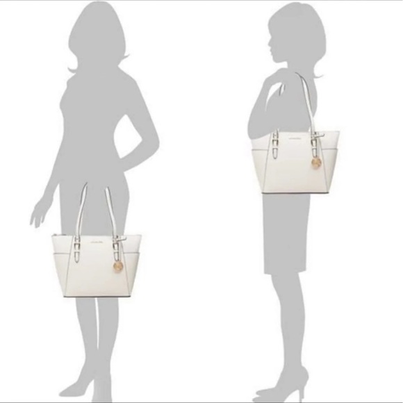 MICHAEL KORS CHARLOTTE LARGE TOP ZIP Brown Tote - Picture 13 of 13